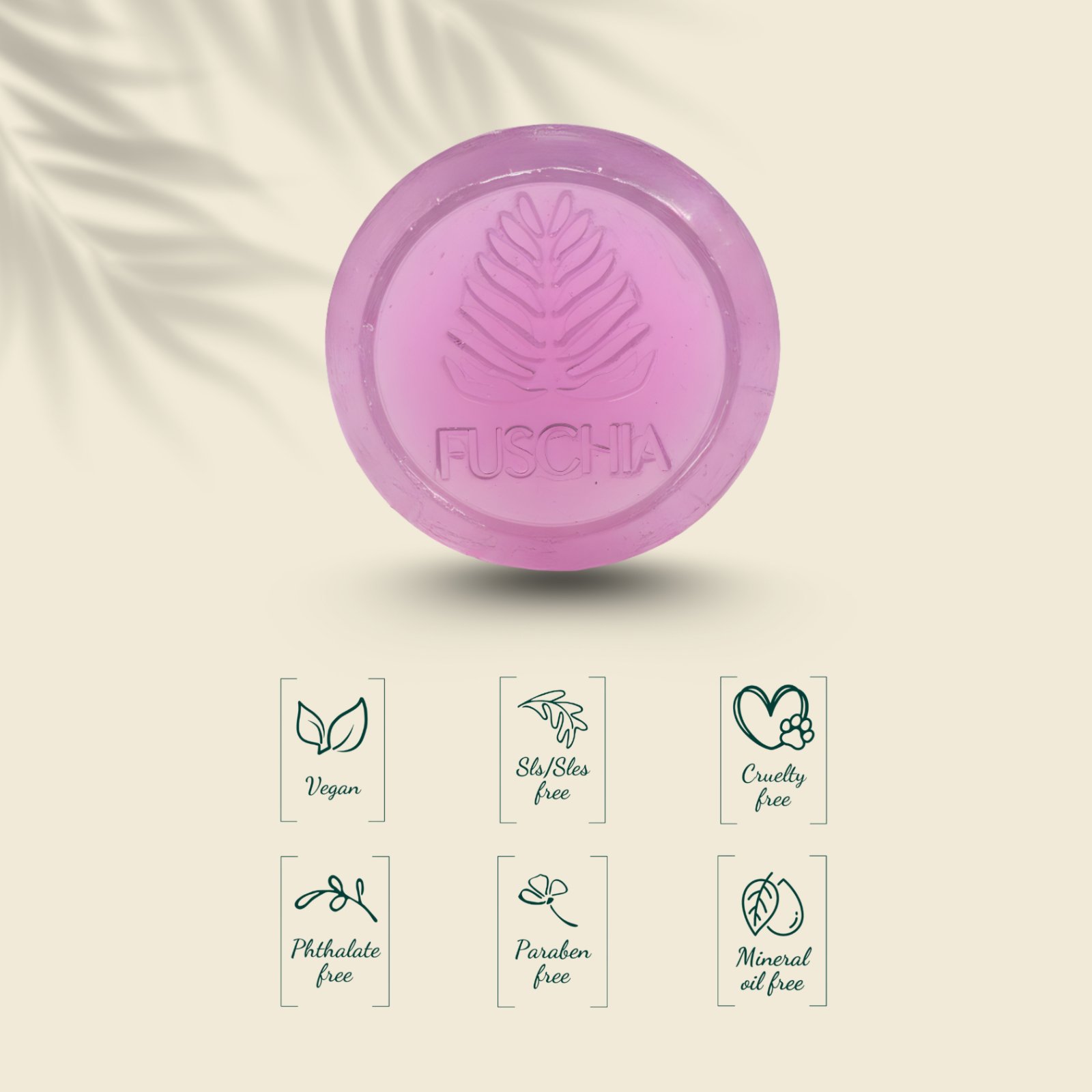 Fuschia Vegan Handmade Lavender Soap 6